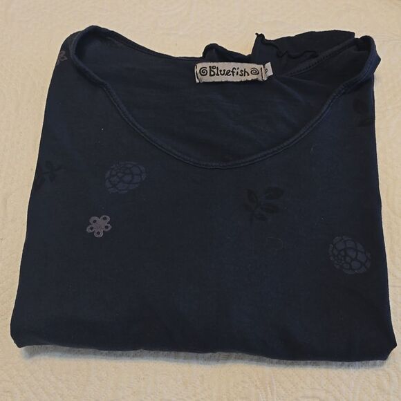 BLUE FISH  HAND PRINTED BLOUSE SIZE 0 - Picture 9 of 9